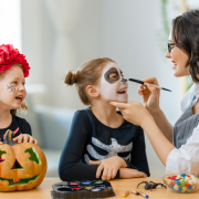 Baby painting Halloween