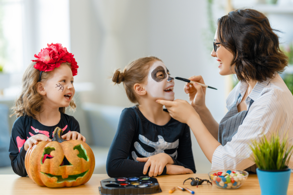 Baby painting Halloween